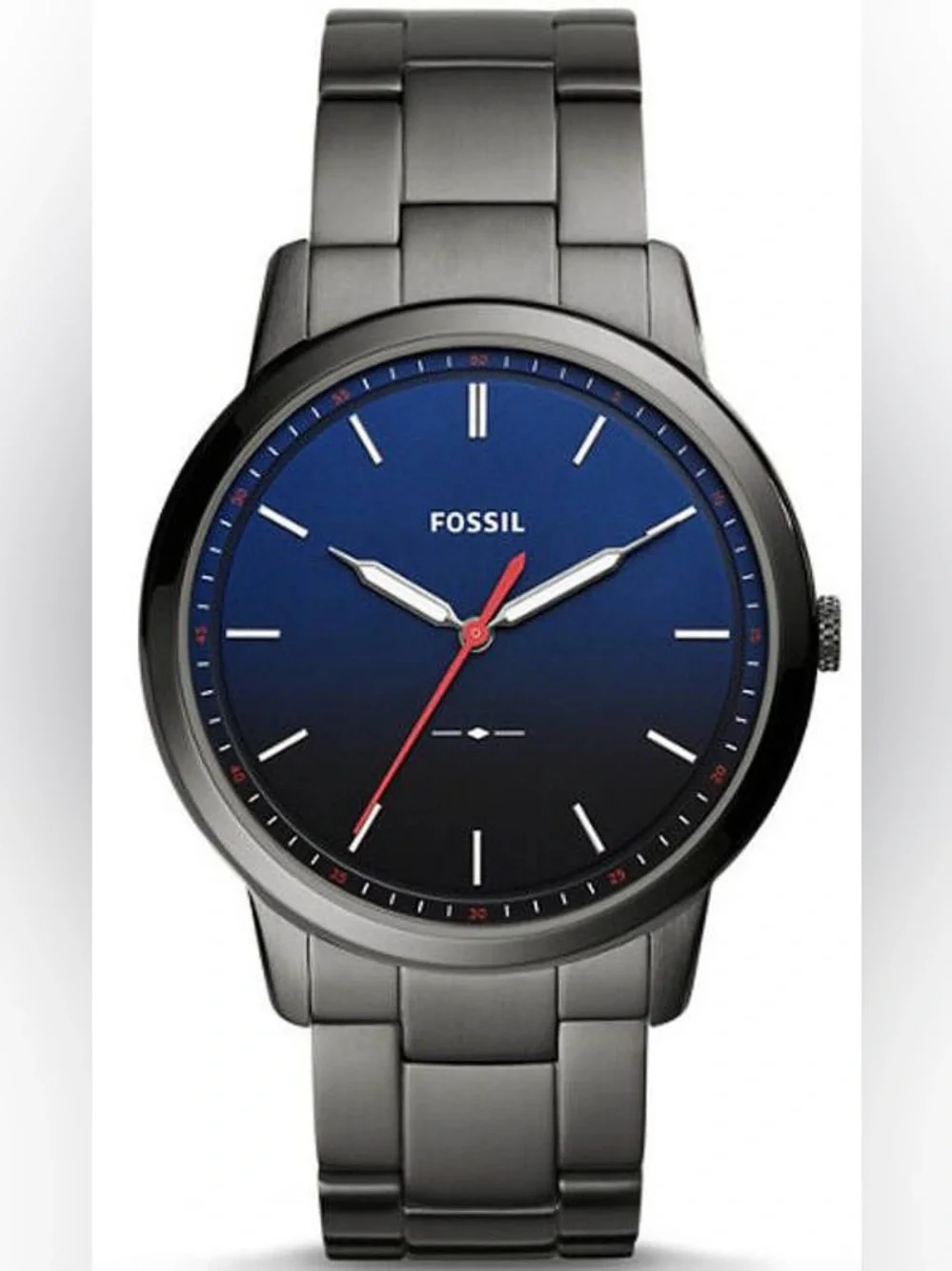 Men's Fossil Minimalist Slim Grey Steel Watch | Item #FS5377